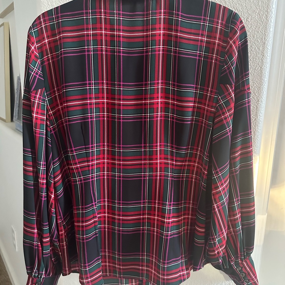 Riley & Rae multicolor holiday blouse - Picture 2 of 7